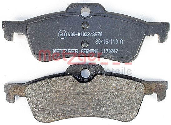 METZGER 1170247 GREENPARTS Bremsbelagsatz, Scheibenbremse